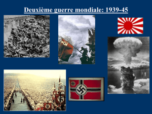 Deuxième guerre mondiale: 1939-45