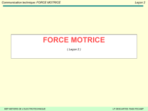 FORCE MOTRICE ( Leçon 2 )