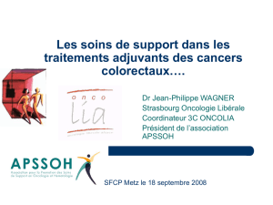 Diapositive 1 - Société Française de Cancérologie Privée