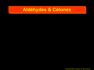 Les aldéhydes et cétones