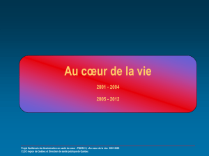 Projet Santé du coeur et des poumons au CLSC La Source 1997-2002