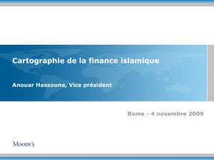 1. La finance islamique