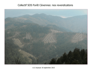 Collectif SOS Forêt Cévennes, Joyeuse 18 septembre 2015