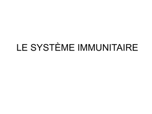 Le système immunitaire 1