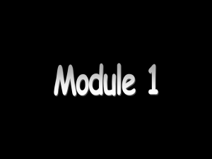 Module 1 - Angelfire