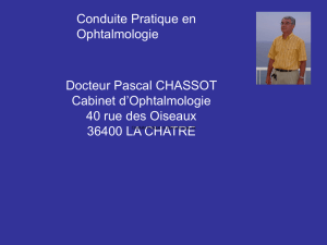 Conduite Pratique en Ophtalmologie