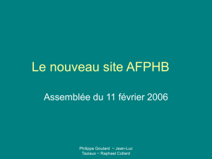 Le nouveau site AFPHB