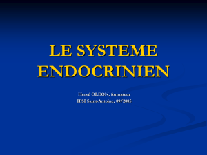 le systeme endocrinien