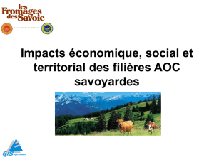 Impact économique, social et territorial des filières AOC