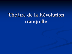 Théâtre de la Révolution tranquille
