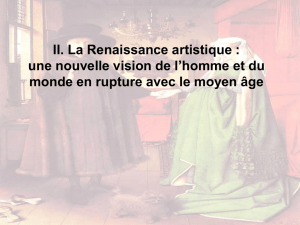 II. La Renaissance artistique