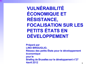 Présentation - Briefings de Bruxelles sur le Développement
