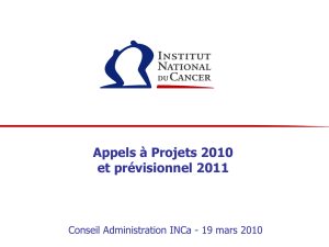 Soins - Institut National Du Cancer