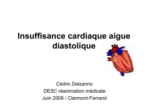 Insuffisance cardiaque aiguë diastolique
