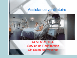 Assistance ventilatoire - IFSI Salon 2007-2010