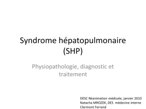 Syndrome hépatopulmonaire