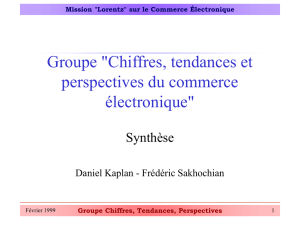 Groupe Chiffres, Tendances, Perspectives