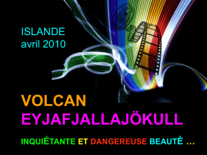 PowerPoint de l`éruption du volcan islandais en