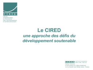 CIRED 1971 – 2007 - Centre International de Recherche