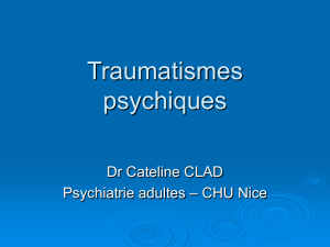 Psychotrauma IFSI - ifsi du chu de nice 2012-2015