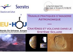 Cratères et volcans dans le Système Solaire - (EU