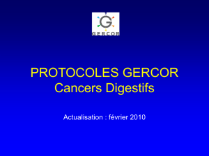 cancers digestifs protocoles gercor