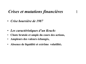 Crises et mutations financières