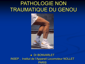 pathologie non traumatique du genou