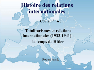 Histoire des relations internationales Cours n° 6