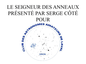 saturne: la magnifique - Club des astronomes amateurs de Laval