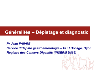 "Dépistage du cancer colorectal en France