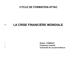 La crise financière mondiale - ATTAC