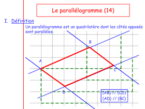 Le parallélogramme (Chap7)