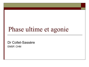 Phase ultime et agonie