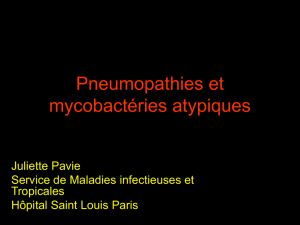 Pneumopathies et mycobactéries atypiques