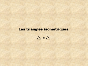 triangles isométriques
