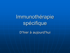 Immunothérapie spécifique