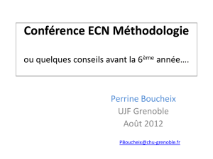 Conférence ECN Méthodologie - conférence D4 Grenoble - E