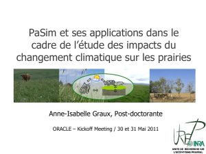 PaSim et ses applications pour l`étude des impacts du changement