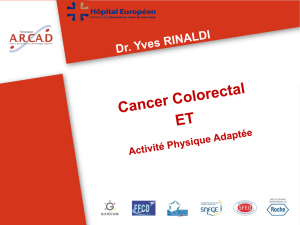 Cancer colorectal et Activité Physique Adaptée