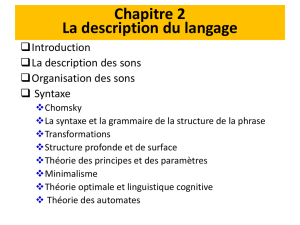 Chapter 2 Describing Language
