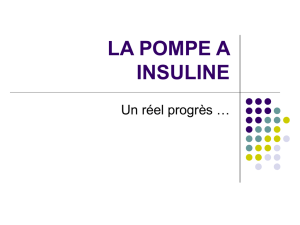 la pompe a insuline - ifsi du chu de nice 2012-2015