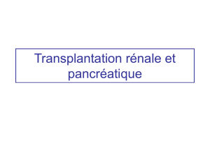 Transplantation rein-pancréas