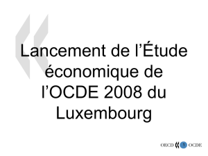 Lancement de l`étude économique de l`OCDE