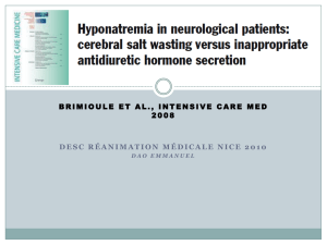 Brimioulle et al. Hyponatremia in neurological patients
