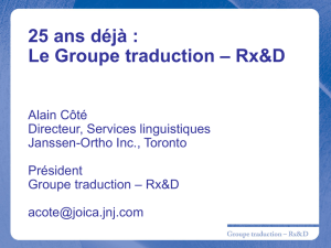 Alain Côté, trad. a. - groupetraduction.ca