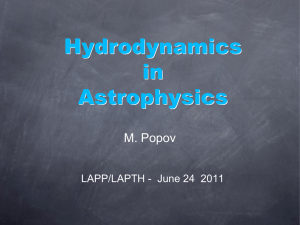 Hydrodynamics in Astrophysics