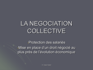 la negociation collective