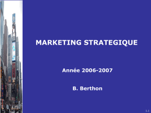 1 - Fondement Du Marketing Stratégique