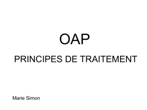 OAP : PRINCIPES DE TRAITEMENT